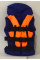 Children's life jacket with headrest Bicolour 10-20 kg
